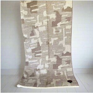 ARTZNL 100% Alpaca Throw Blanket Brown Soft Luxury Eco Undyed All Season Wool